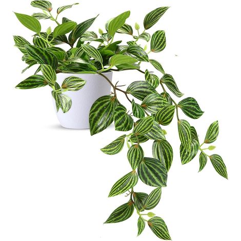 Künstliche Pflanze 38cm mit Topf, realistisch, pflegeleicht, Deko für Wohnzimmer (1/5)