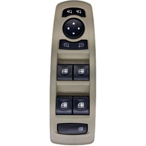 Bouton de commutateur de lève-vitre pour R&enault pour Laguna 3 pour Megane 3 pour Fluence 2008-2016 Bouton Régulateur De Console 254000015R Interrupteur De Commande (Color : Beige)