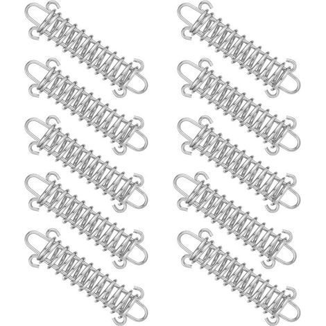 10 Pices Ressort de Tension Tendeur de Ressort en Acier Inoxydable Boucle de Corde de Ressort de Tente pour Tente Tendeur de Corde de Tente D\'auvent Convient (1/5)