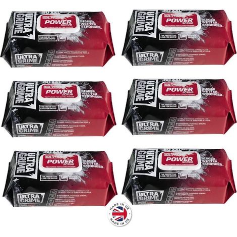 Uniwipe Ultragrime Textured Power Scrub BBQ Grill Surface Cleaning Big Wipes X80 (1/3)