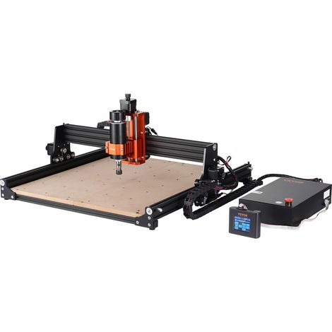 Machine Gravure CNC, 300 W, Kit Routeur à Bois 3 Axes GRBL Contrôle Hors Ligne Zone de Travail 400x400x60 mm, Outil de Fraisage Alliage d'Aluminium pour Bois Acrylique MDF PVC Mousse Plastique (1/5)