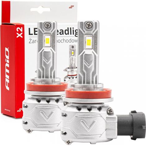 Bombillas LED para coche Serie X2 H8 H9 H11 H16 6500K Canbus amio-02974 (1/5)
