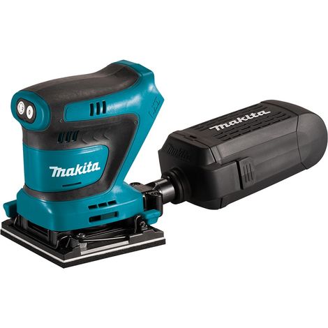 Levigatrice orbitale a batteria Makita DBO480Z, 18V senza batteria e caricabatterie nella confezione