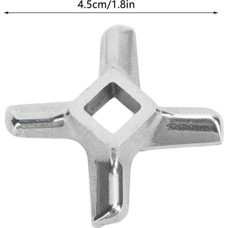 Ortviai Lame de Hachoir à Viande en Acier Inoxydable – Lot de 2, Compatible avec Hachoirs Électriques et Manuels (1/4)