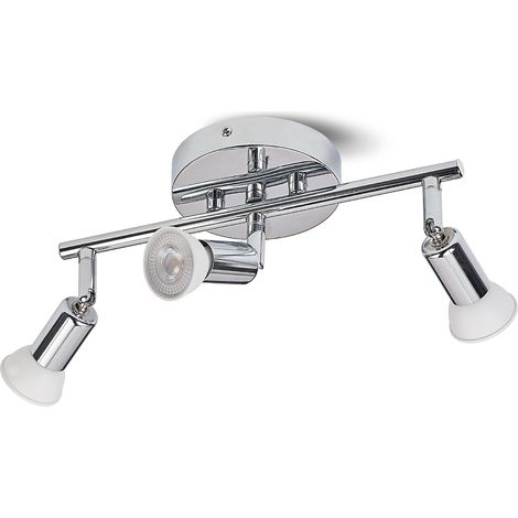 Plafonnier LED 3 spots orientables 15W GU10 (1/5)