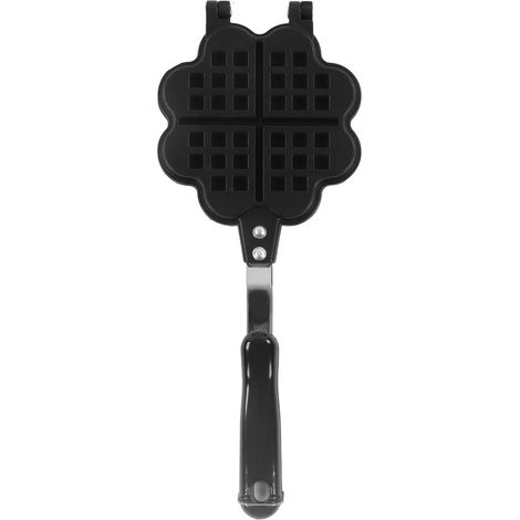 Poêle à Gaufres Double Face en Forme de Cœur Fleuri, Antiadhésive - Accessoire de Cuisine pour Pâtisserie (1/5)