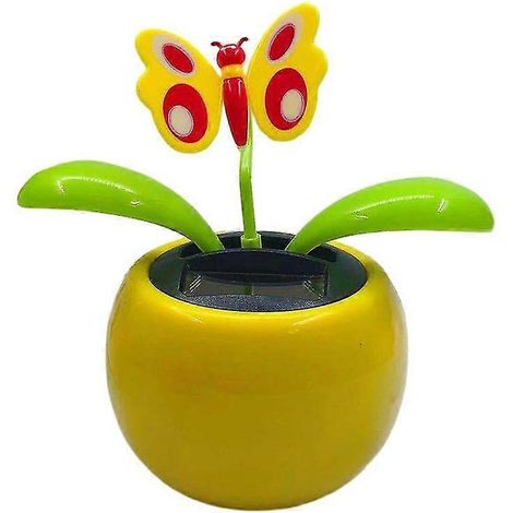 Lustige Auto-Dekoration, solarbetrieben, farbenfrohe Cartoon-Blume, tanzendes Schaukelspielzeug fürs Armaturenbrett – das perfekte Geschenk für Freunde-P (1/5)