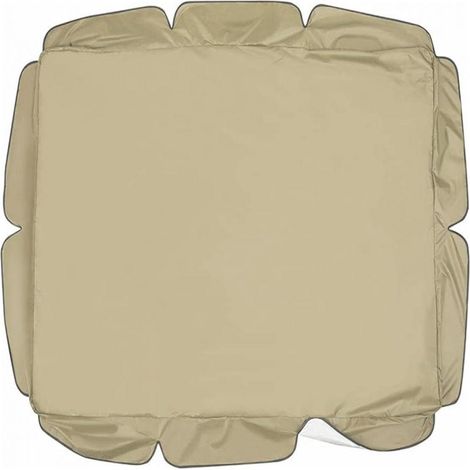 Auvent de rechange pour balançoire - 195x125x15 cm - Polyester - Imperméable et résistant au soleil - 1 pièce - Beige (1/5)