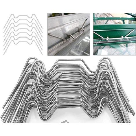 Lot de 25 clips de fixation pour vitres de serre S (1/5)