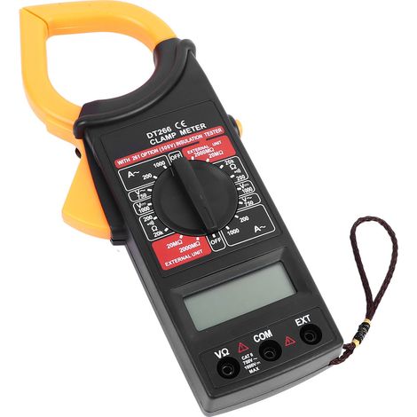 Digitales Zangenamperemeter, Multimeter, Voltmeter, Prüfgerät, hochpräzise, Amperemeter und Voltmeter, AC/DC, vollautomatisch (1/5)