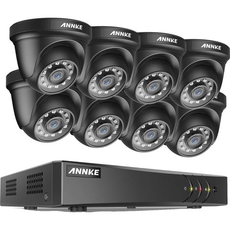 Videoüberwachungssystem, 8-Kanal-Anschluss, 1080p-Auflösung, DW81KD-58BL, 1 TB (1/2)