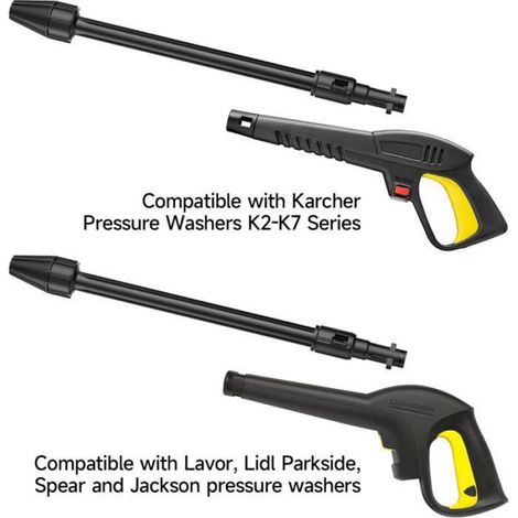 Lance Dirt Blaster 160Bar Karcher, Rotabuse K2-K7/Parkside, Nettoyage Puissant, Métal Renforcé (1/5)