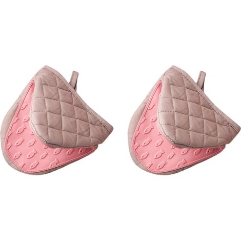 Set aus 2 Mini-Küchenhandschuhen, hitzebeständige Handschuhe bis 230 °C (450 °F) mit Wärmeschutz. (1/5)