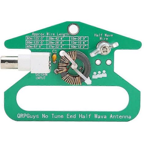 Antenne demi-onde portable sans réglage, alimentée en bout, module d'antenne demi-onde sans réglage, impédance de 50 ohms (1/4)
