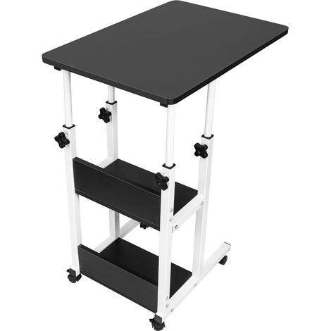 Haloyo PC Tisch Notebook,Höhenverstellbarer,60 x 40 x 76-86.5 cm,Schwarz (1/5)