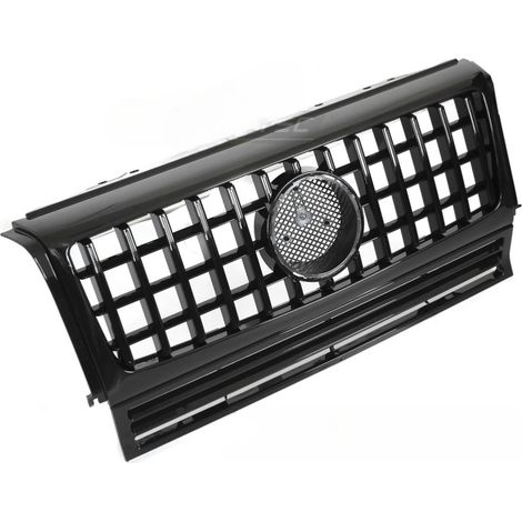 Grille calandre Mercedes Classe G W463 de 1990 a 2012 Noir Brillant-42707197 (1/4)