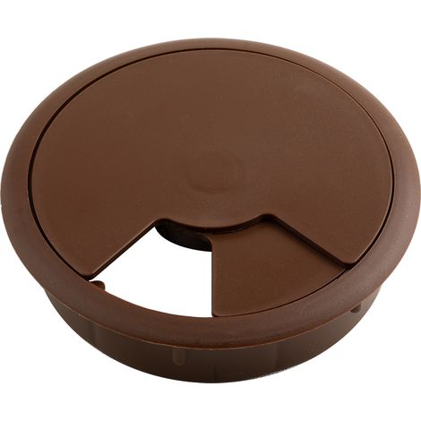 Passacavo in plastica marrone da 80 mm SANS MARQUE