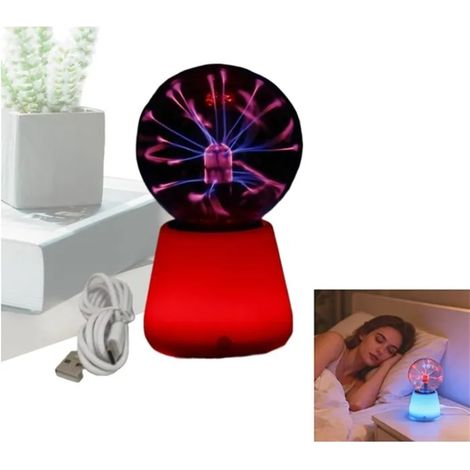 LAMPE DECORATIVE Lampe Sphère à Plasma,Lampe Décorative Tactile 7 Couleurs - Grande Sphère Lumineuse à Effet Plasma - Pour Maison (1/5)