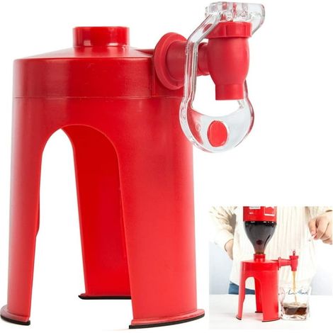 Distributeur de boissons gazeuses pour Coca-Cola et Sprite, fontaine à soda inversée mini, outil de fête pour cocktails et sodas, verseur pratique. (1/5)