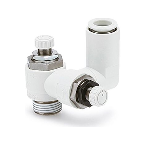 Raccord silencieux et réducteur d'échappement SMC AS230F, M5, 6mm ( Prix pour 1 )