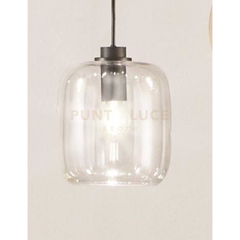 SOSPENSIONE VERVE-3 1 LUCE TRASPARENTE ATTACCO E14 SENZA BASE D' ATTACCO D.16CM H.19CM
