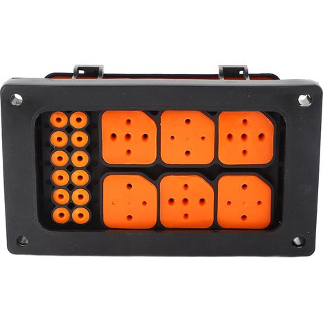 Wasserdichtes Gehäuse für 24-V-6-Pin-5-Pin-Relais mit 6 ATC/ATO-Flachsicherungen für Auto-, Boots- und Schiffsanwendungen (1/5)