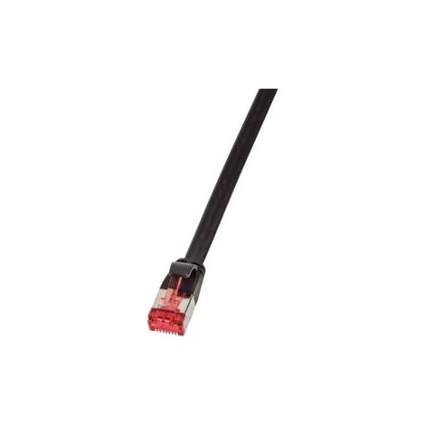 LogiLink CF2023S RJ45 Cavo di rete, cavo patch CAT 6 U/FTP 0.50 m Nero contatti connettore dorati 1 pz. (1/3)