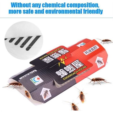 10 Pz trappole per scarafaggi adesivi di Carta scarafaggio ant spider--Rosa Vita (1/5)