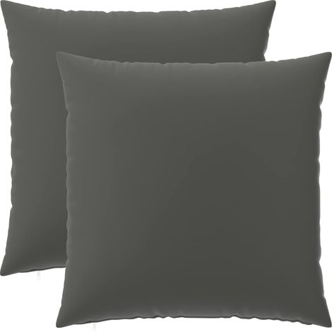 vidaXL Funda de almohada 2 pcs HEERLEN Antracita 80 x 80 cm Poliéster (1/2)