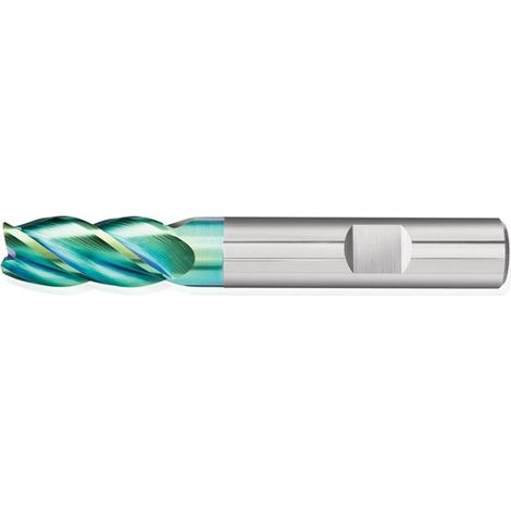 Fresa SUPERCUT DIN 6527L HPC D.20mm in metallo duro integrale AlTiN HB Z.4 lungo PROMAT