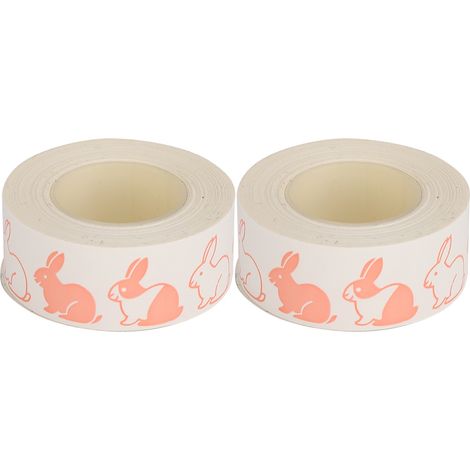 Lot 2 rouleaux ruban étiquettes imprimable pour KINGJIM TEPRA LR5C, papier thermique fournitures bureau (1/5)