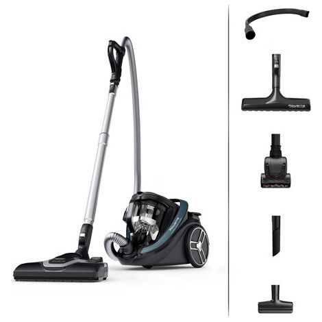 Rowenta – Aspirateur sans sac 500 W – Technologie cyclonique Effitech – Silence Force – Capacité 2L – Pour sols durs et moquettes