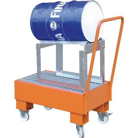Bauer Fahrbare Auffangwanne AW 60-1 SRF, lackiert, Gelborange (1/2)