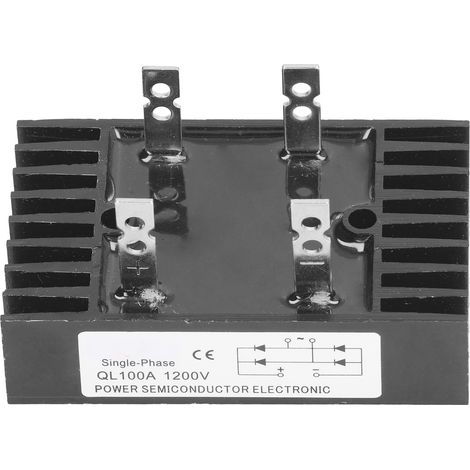 100A Dreiphasen-Brückengleichrichter-Spannungsregler mit Kühlkörper und Hochleistungsdiode für Motor und Generator. (1/5)