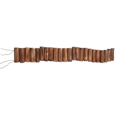Clôture Jardin Bois Décorative Barrière Extérieure Bois Partition Flexible pour Pelouse et Aménagement Paysager Installation Facile Réutilisable (1/5)