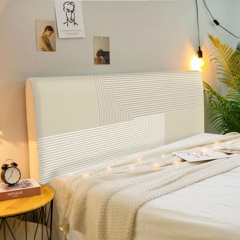 Housse de protection pour tête de lit 180cm, lavable en machine, anti-taches, élastique 360°, tissu respirant, adaptée pour enfants et animaux (1/5)