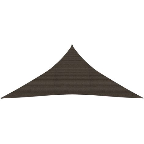 Voile d'ombrage - Toile d'ombrage - Auvent Imperméable - UV Protection pour Terrasse Jardin Extérieur - 160 g/m² Marron 4x4x4 m PEHD XDNXN39318 (1/5)