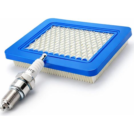 Filtre à Air et Bougie pour 625 650 675 GCV135 pour GCV160 GX100 GC135 GC160 GCV190A Remplacement Filtres avec F7TC Bougie pour Tondeuse 491588 491588s 399959 (1/5)