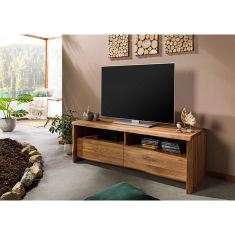 TV-Board Wildeiche 151x45x50 natur geölt PURE OAK 108