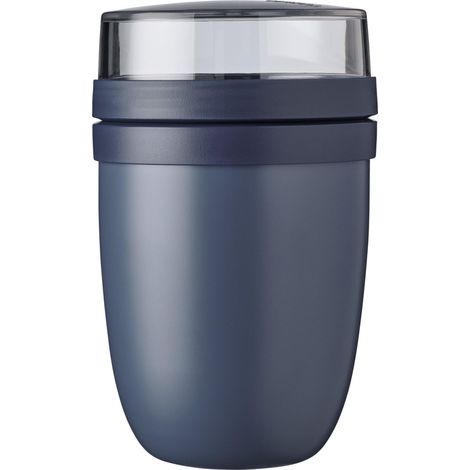 - Panier-Repas Hermétique Ellipse - Panier Repas Thermo - Tasse pour Yaourt & Soupe - 6-8 Heures Chaud & 12 Heures Froid - 500 ml - Nordic Denim (1/5)