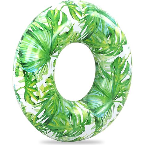 Bouée enfant PVC gonflable feuille forme pliable portable natation adulte enfant (1/5)