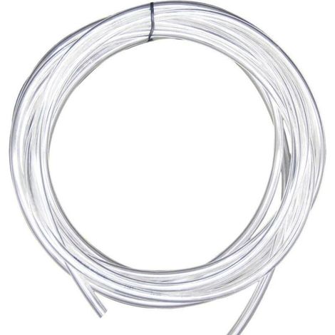 Enowelir Tuyau PVC (4 M 5 x 8 mm), tuyau d'eau, tuyau d'air, tuyau de carburant, tuyau de carburant, tuyau d'huile (1/4)