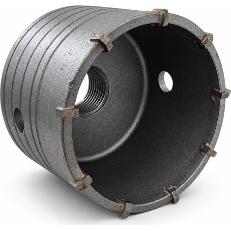 Carotteuse Ø 75 mm pour maçonnerie, béton, béton et pierre – Couronne pour perceuse avec filetage M22, compatible avec tiges SDS Plus et SDS Max pour installations et rénovations (1/5)