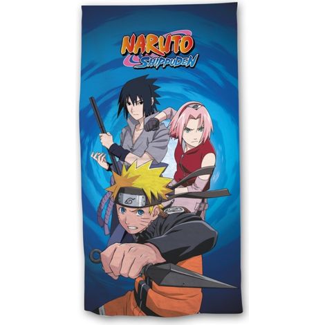 Serviette de plage - Naruto Et Ses Amis - Noir