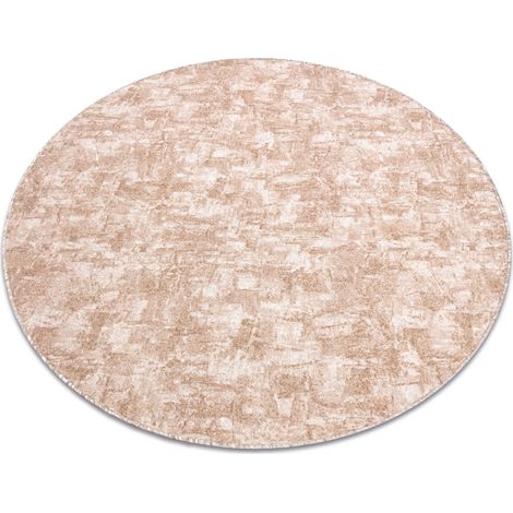Teppich rund SOLID beige 30 Beton beige rund 100 cm (1/5)