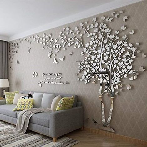 Sticker mural arbre 3D à faire soi-même pour la décoration du salon, de la chambre et du bureau