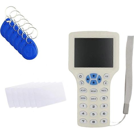 Lecteur/graveur RFID NFC IC ID 125 kHz 13,56 MHz, copieur de cartes, copieur de clés intelligentes cryptées, programmateur de cartes de contrôle d'accès. (1/5)