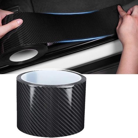 Universelle Schutzfolie für Einstiegsleisten (5 cm x 3 m), 10 m Carbonfaser-Aufkleber, Stoßstangenschutz, Schutz (1/5)