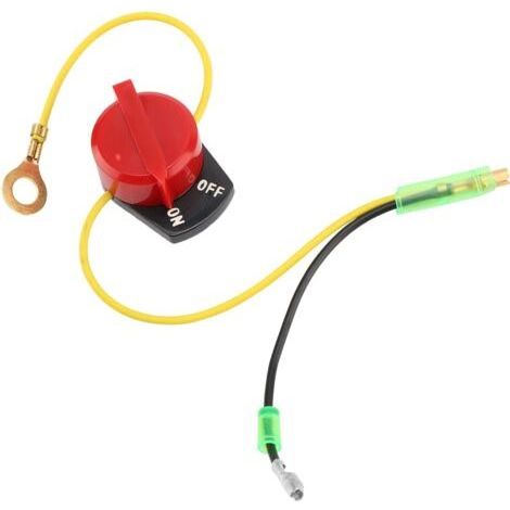 Interrupteur d'arrêt moteur Honda GX110 GX120 GX160 GX200 GX240 GX270 GX340 GX390 – Métal robuste – Installation facile sans modification (1/5)