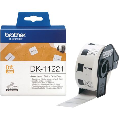 Brother DK-11221 nastro per etichettatrice Nero su bianco (1/4)
